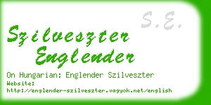 szilveszter englender business card